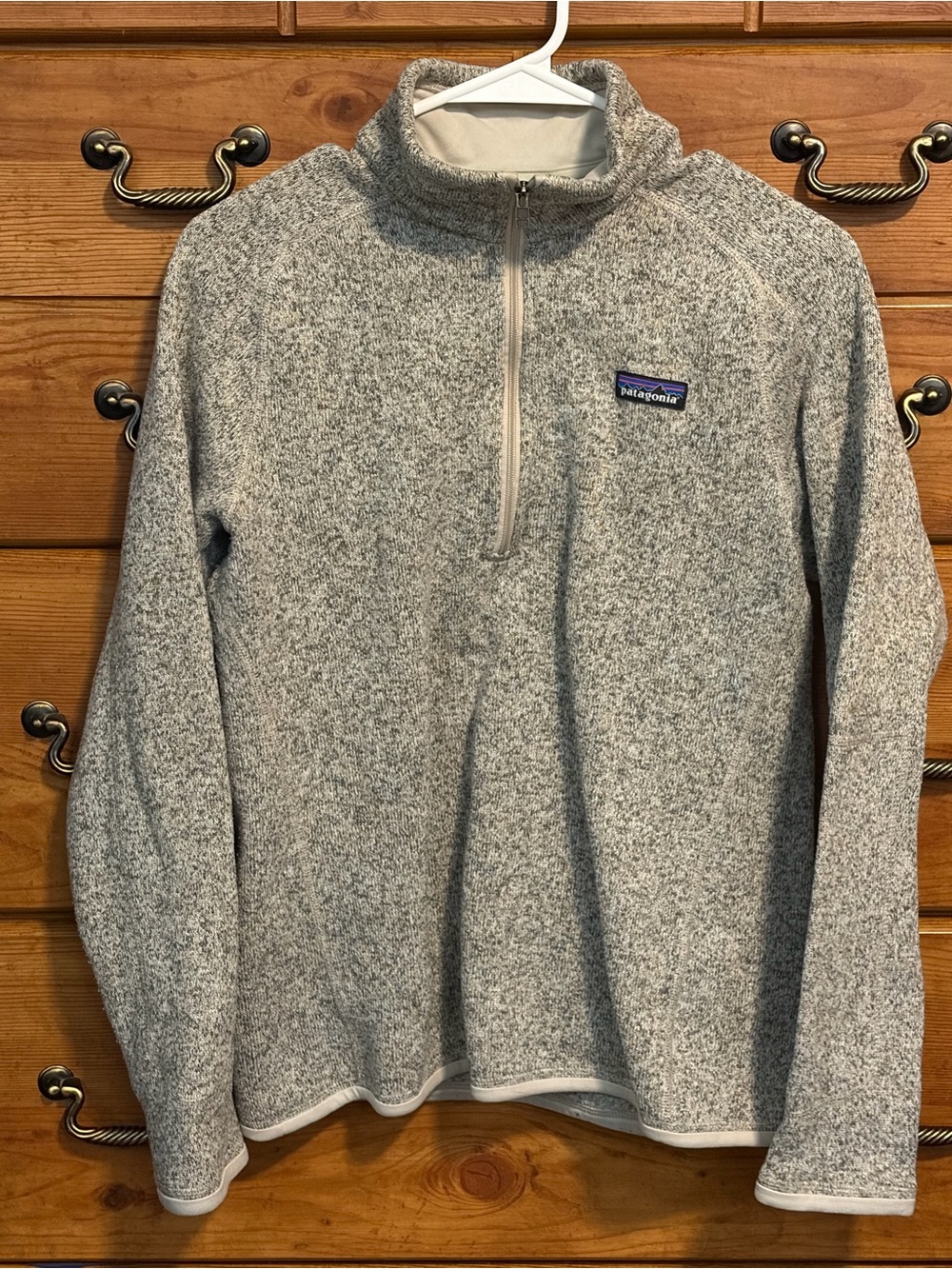 Patagonia Women’s Quarter-Zip Fleece Pullover - Light Gray